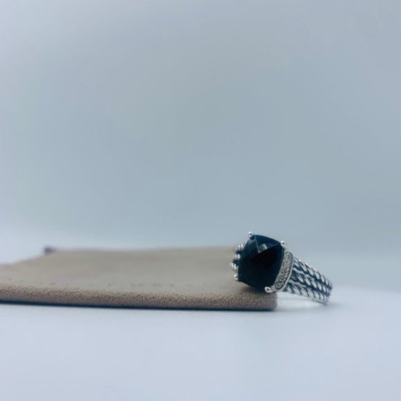 David Yurman Jewelry - David Yurman Petite Wheaton Black Onyx Ring